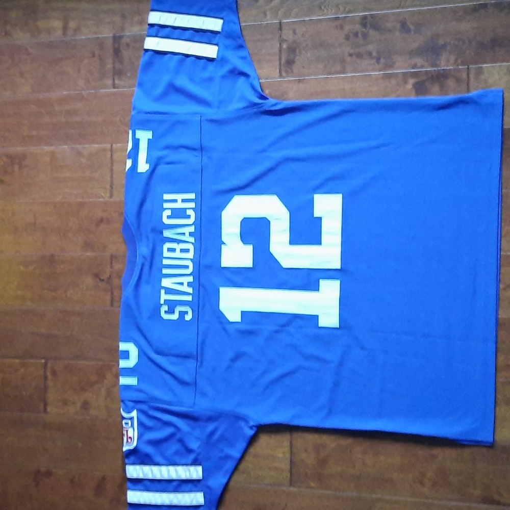 Men's Dallas Cowboys 1969 Roger Staubach throwback road jersey. Sz XL.